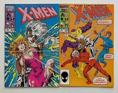 Buy Uncanny X-men #214 & #215. (Marvel 1987) 2 X High Grade Condition Issues. • 14.96£