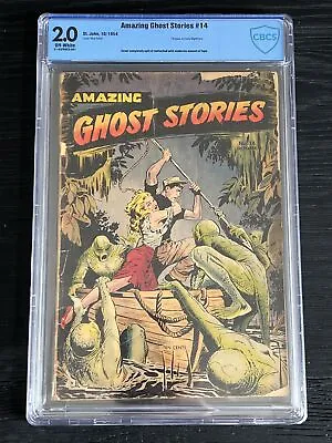 Buy AMAZING GHOST STORIES #14 Matt Baker CBCS 2.0 Off-White 1954 • 1,027£