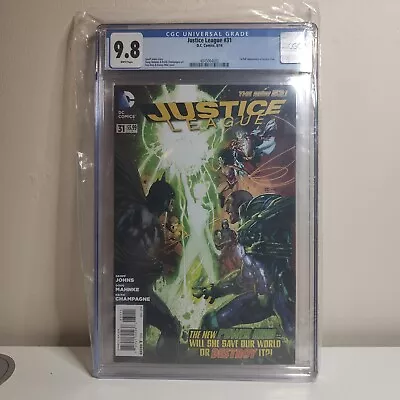 Buy Justice League (New 52) #31 CGC 9.8 Direct Edition  1st App Of Jessica Crew. • 60£