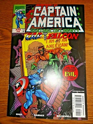 Buy Captain America Sentinel Of Liberty #8 Key VFNM 1st Sam Wilson Cap Falcon Marvel • 13.59£