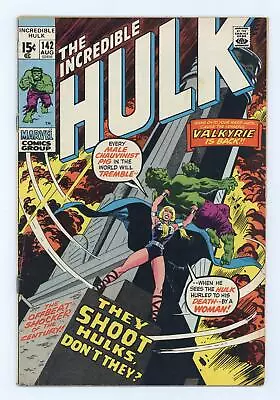 Buy Incredible Hulk #142 GD+ 2.5 1971 • 12.05£