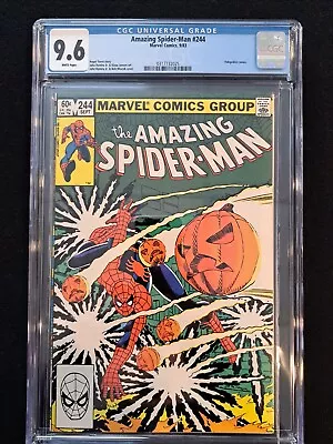 Buy Amazing Spider-Man 244 CGC 9.6 White Pages 1983 Early Hobgoblin Appearance  • 104.08£