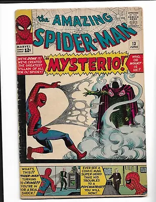 Buy Amazing Spider-man 13 - Vg- 3.5 - 1st Appearance Of Mysterio (1964) • 604.29£