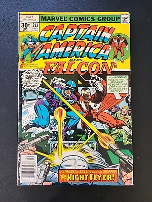 Buy Marvel Comics Captain America #213 September 1977 Jack Kirby 1st Night Flyer (a) • 5.63£