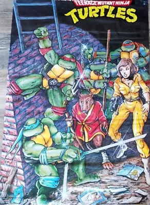 Buy Vintage 1988 TMNT Teenage Mutant Ninja Turtles Poster - Mirage Studios - NEW NOS • 77.16£