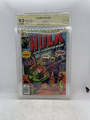 Buy The Incredible Hulk #205 Crypto-Man CBCS 9.2 NM Graded Signed By Joe Staton • 134.40£