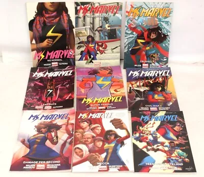 Buy Marvel MS. MARVEL Graphic Novels Volumes 1-9 Softcovers - S86 • 21£