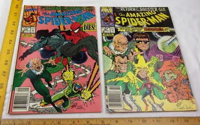 Buy Amazing Spider-Man 336 337 Comic Book Lot F+ 1990 Erik Larsen • 14.94£