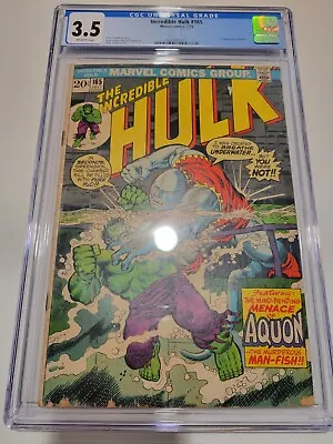 Buy Incredible Hulk #165 CGC 3.5 1973 1st Aquon Appearance Bronze Age New Frame • 48.19£