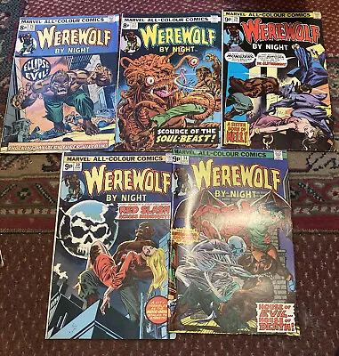Buy Werewolf By Night #25#27#29#30#34 Original 5 Comics Bundle • 40£