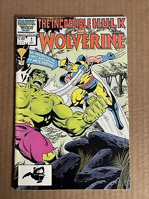 Buy Incredible Hulk And Wolverine #1 Marvel Comics (1986) Reprints Hulk 180, 181 • 6.40£