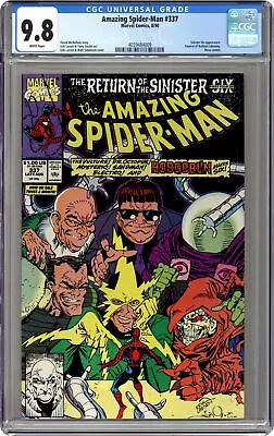 Buy Amazing Spider-Man #337 CGC 9.8 1990 4039484009 • 111.21£