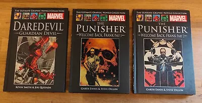 Buy BOOK - Bundle Of X3 Marvel Graphic Novels Hardback Daredevil Punisher Lot #12 • 10£