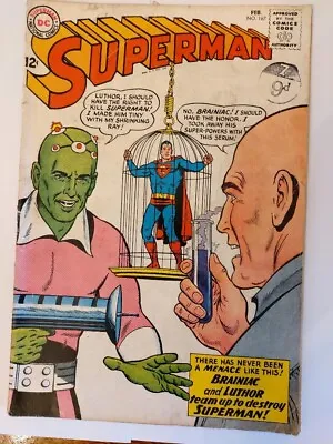 Buy Superman 167 Fine Condion, White Pages, Staples Complete • 49£