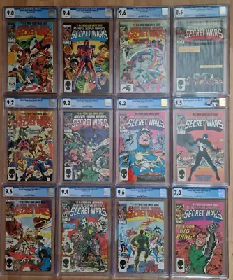 Buy 1984 Marvel Super-Heroes Secret Wars - Full Set - All High CGC (#8 Is 5.5)! • 677.46£