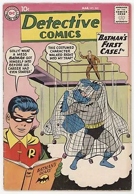 Buy Batman Detective Comics 265 DC 1959 VG Curt Swan Bill Finger Net Bondage Robin • 109.93£