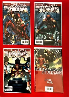 Buy Amazing Spider-man #529-538 Set Near Mint Civil War Spider-man  Great Buy • 63.16£