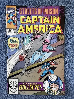 Buy CAPTAIN AMERICA #373 (Marvel, 1990) Gruenwald & Lim ~ Bullseye, Kingpin • 6.27£