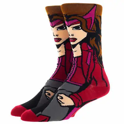 Buy Marvel Avengers Scarlet Witch 360 Character Socks • 14.25£