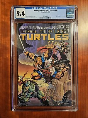 Buy Teenage Mutant Ninja Turtles 47 CGC 9.4 WHITE PGS  SPACE USAGI TMNT  MIRAGE 1992 • 91.94£