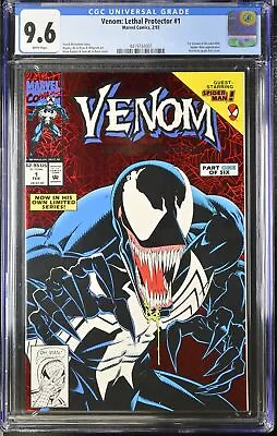 Buy Venom: Lethal Protector (1993) #1 CGC NM+ 9.6 White Pages Red Foil Variant • 66.41£