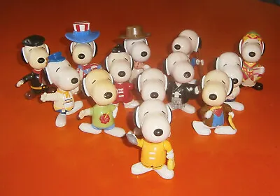 Buy Snoopy Peanuts (Cod.1/10) (ca7.5 - 9.5 Cm) Figures Bundle 13 X World Tour McDona • 24.72£