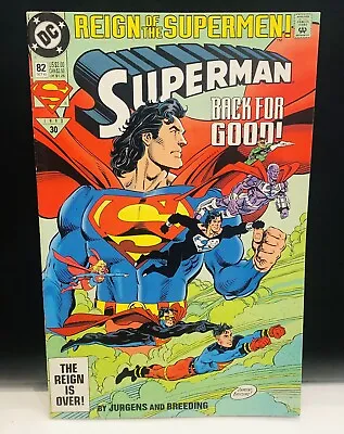 Buy Superman #82 Comic DC Comics Reign Of The Supermen 1993 • 2.11£