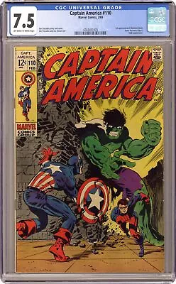 Buy Captain America #110 CGC 7.5 1969 4268451005 • 195.88£