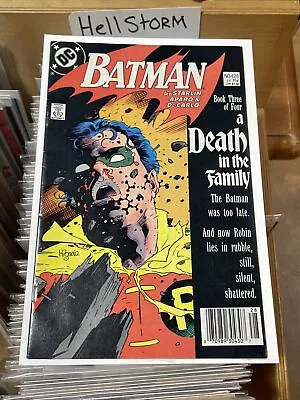 Buy Batman #428 Newsstand Key Issue Death In The Family Part 3 DC Comics 1989 • 55.60£