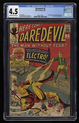 Buy Daredevil (1964) #2 CGC VG+ 4.5 2nd Appearance Daredevil Electro! Kirby Cover! • 360.77£