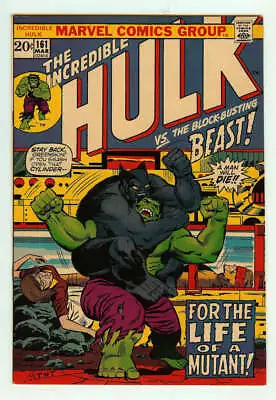 Buy Incredible Hulk #161 9.0 // Classic Battle Of The Hulk Vs Beast Marvel 1973 • 71.16£