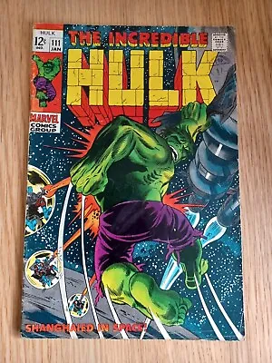 Buy Incredible Hulk 111 - 1969 - Shanghaied In Space • 19.99£