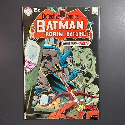 Buy Detective Comics 401 Bronze Age DC 1970 Batman Neal Adams Cover Batgirl Robin • 20.05£