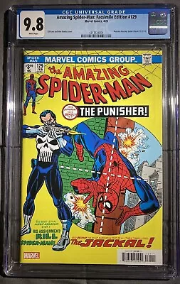 Buy 🔥amazing Spider-man #129 Cgc 9.8 Facsimile Edition 1st Appearance Of Punisher🔥 • 39.52£