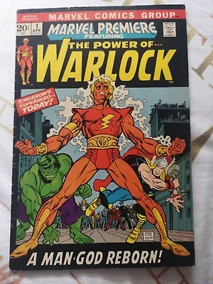 Buy Marvel Premiere #1 (1971) 1st Adam Warlock & Soul Gem  Key Issue ## • 50£