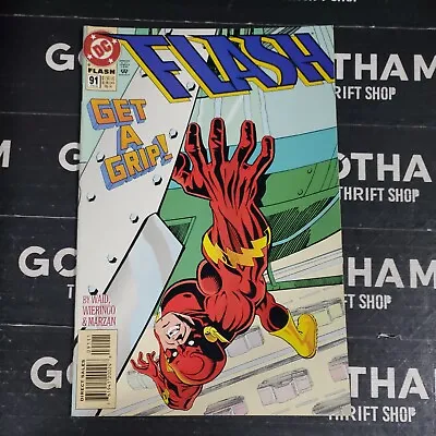 Buy Flash #91 (DC Comics 1994) Get A Grip! 1st Cameo App Impulse, Bart Allen Vintage • 9.48£