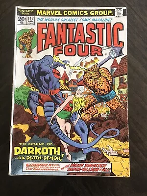 Buy The Fantastic Four #142 Marvel Comics 1974 Rich Buckler Art 1st Darkoth • 3.19£
