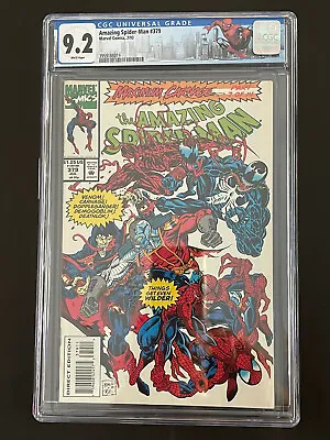 Buy Amazing Spider-Man 379 CGC 9.2  Carnage, Venom, New Custom Label • 31.53£