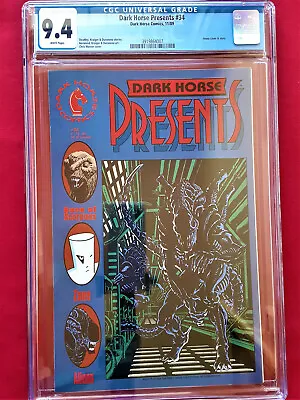 Buy Dark Horse Presents #34**CGC Grade 9.4 Near Mint*White Pages*Aliens Cover& Story • 21.51£