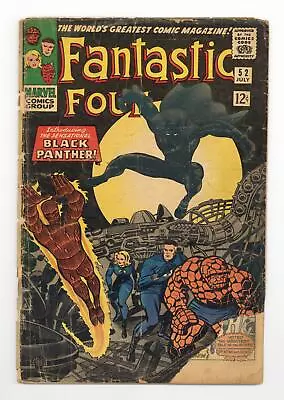 Buy Fantastic Four #52 FR 1.0 1966 1st App. Black Panther • 208.82£