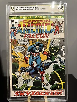 Buy Marvel Comics 01/72 - 1972 CAPTAIN AMERICA AND THE FALCON #145 Grade 5.0 • 36.90£