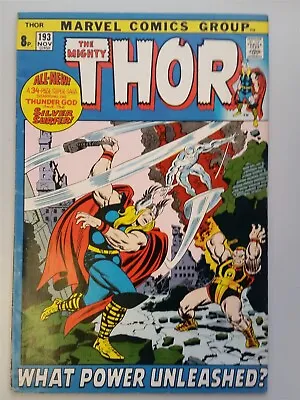 Buy Thor Mighty #193 Fn- (5.5) November 1971 Marvel Comics ** • 24.99£