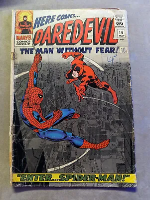 Buy Daredevil #16, Marvel Comics, 1966, Spiderman, Low Grade, FREE UK POSTAGE • 130.99£