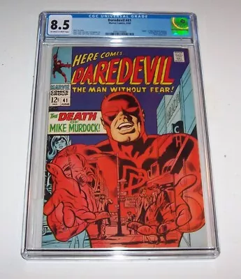 Buy Daredevil #41 - Marvel 1968 Silver Age Issue - CGC VF+ 8.5 • 114.64£