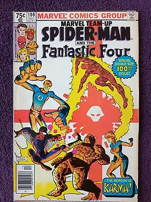 Buy Comics: Marvel Team Up 100 Spider-man And The Fantastic Four 1980 1st Karma. • 40£