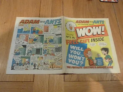 Buy WOW Comic - No 3 - Date 09/06/1982 - UK Paper Comic • 12.99£