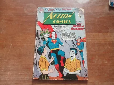 Buy Action Comics #255 Key Low Grade 1st Bizarro & Lois Cover Story 4th Supergirl • 31.67£