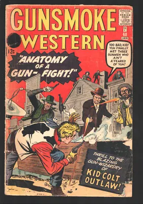 Buy Gunsmoke Western #68 1962-Jack Kirby Cover And Story Art. Don Heck Art-Kid Co... • 66.38£