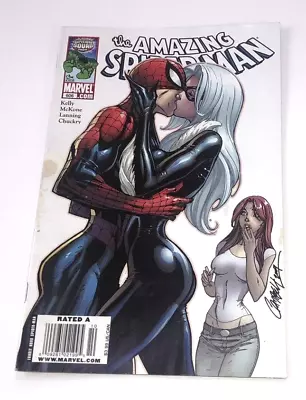 Buy Amazing Spider-Man #606 (2009) J Scott Campbell Newsstand Variant • 60.31£