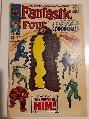 Buy Fantastic Four #67 Oct 1967 Good+ 2.5 1st Cameo Appearance And Origin Of HIM • 49.99£